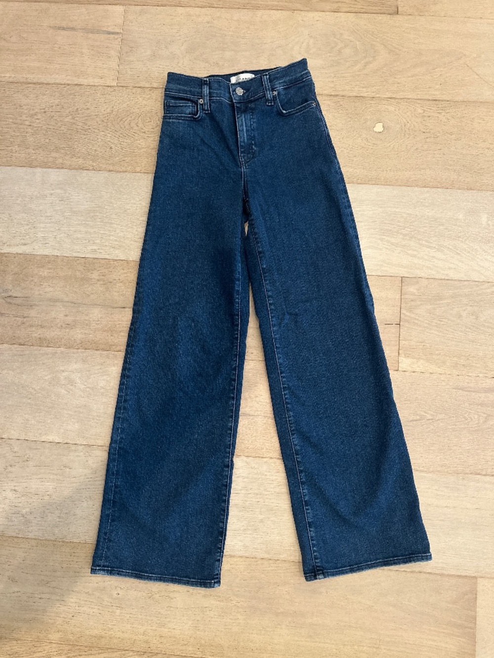 Frame slim palzzo jeans, size 24, color loner